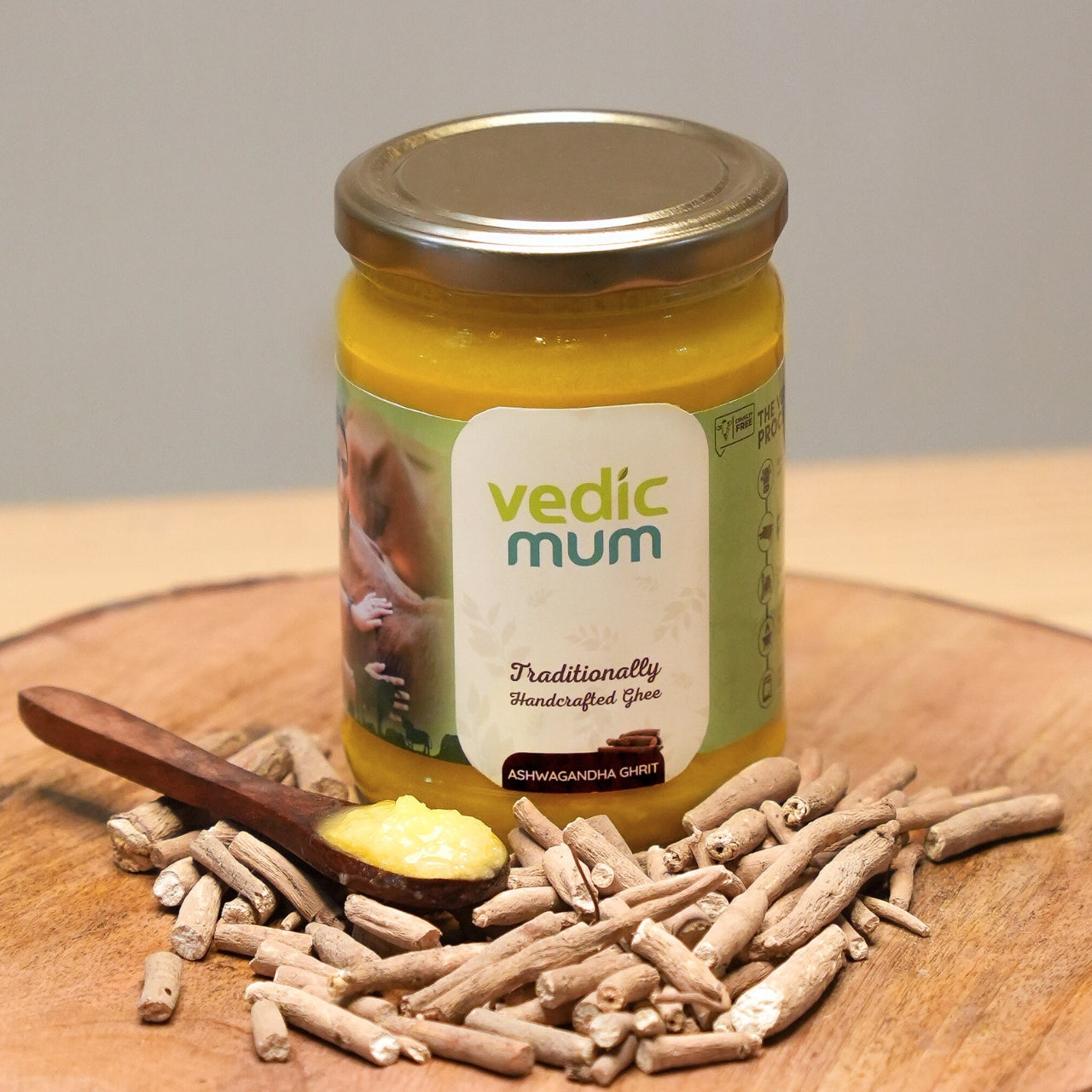Boost vitality and well-being with Ashwagandha Ghrit. Supports male fertility, immunity, focus, digestion, and energy. Made with pure ghee and Ashwagandha.